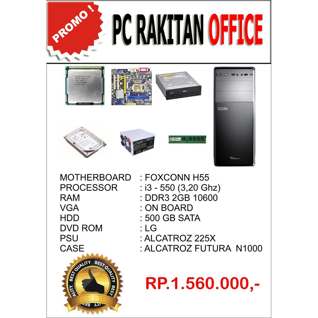 PC Rakitan Office Murah Bergaransi