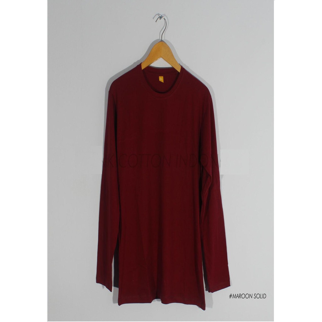 KAOS POLOS PANJANG COTTON COMBED