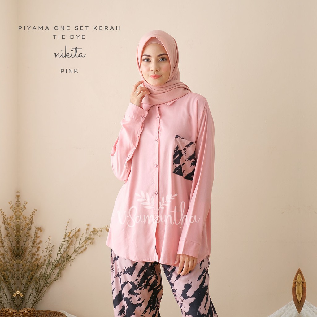 Pajamas Set / Piyama One Set Kemeja Tie Dye II