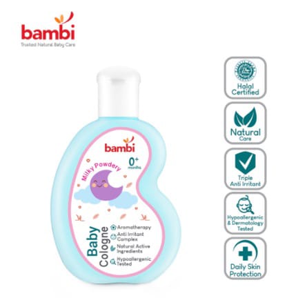 Bambi Baby Cologne Milky Powder / Morning Breezy / Sweet Floral 100ML