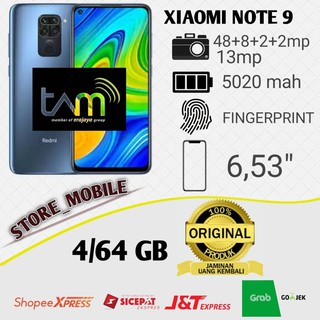 xiaomi redmi note 9 464 ram 4gb rom 64gb garansi resmi