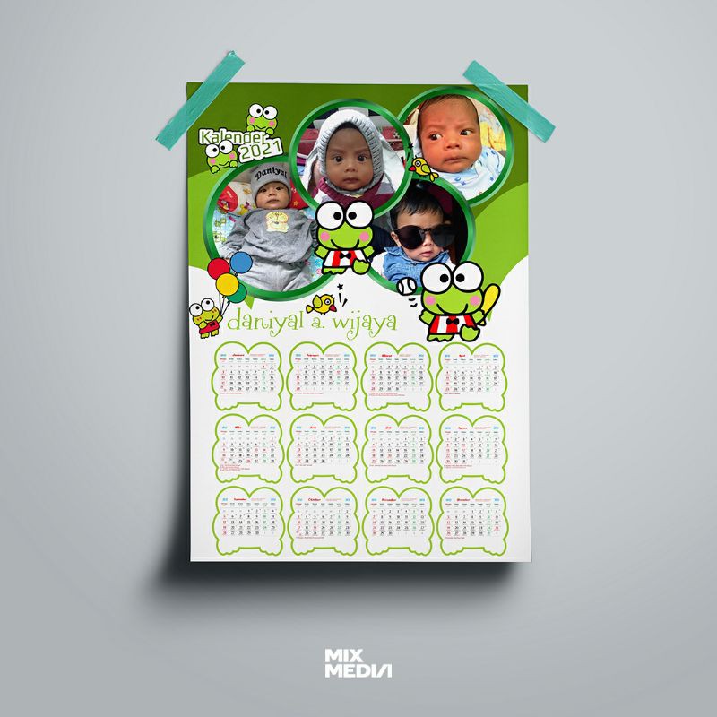 Kalender Foto 2021 / Kalender Custom / Kalender 2021 / Kalender Karakter