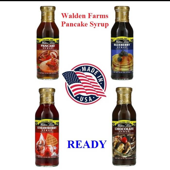 

Walden Farms pancake Syrup Blueberry - Chocolate - Strawberry 355ml