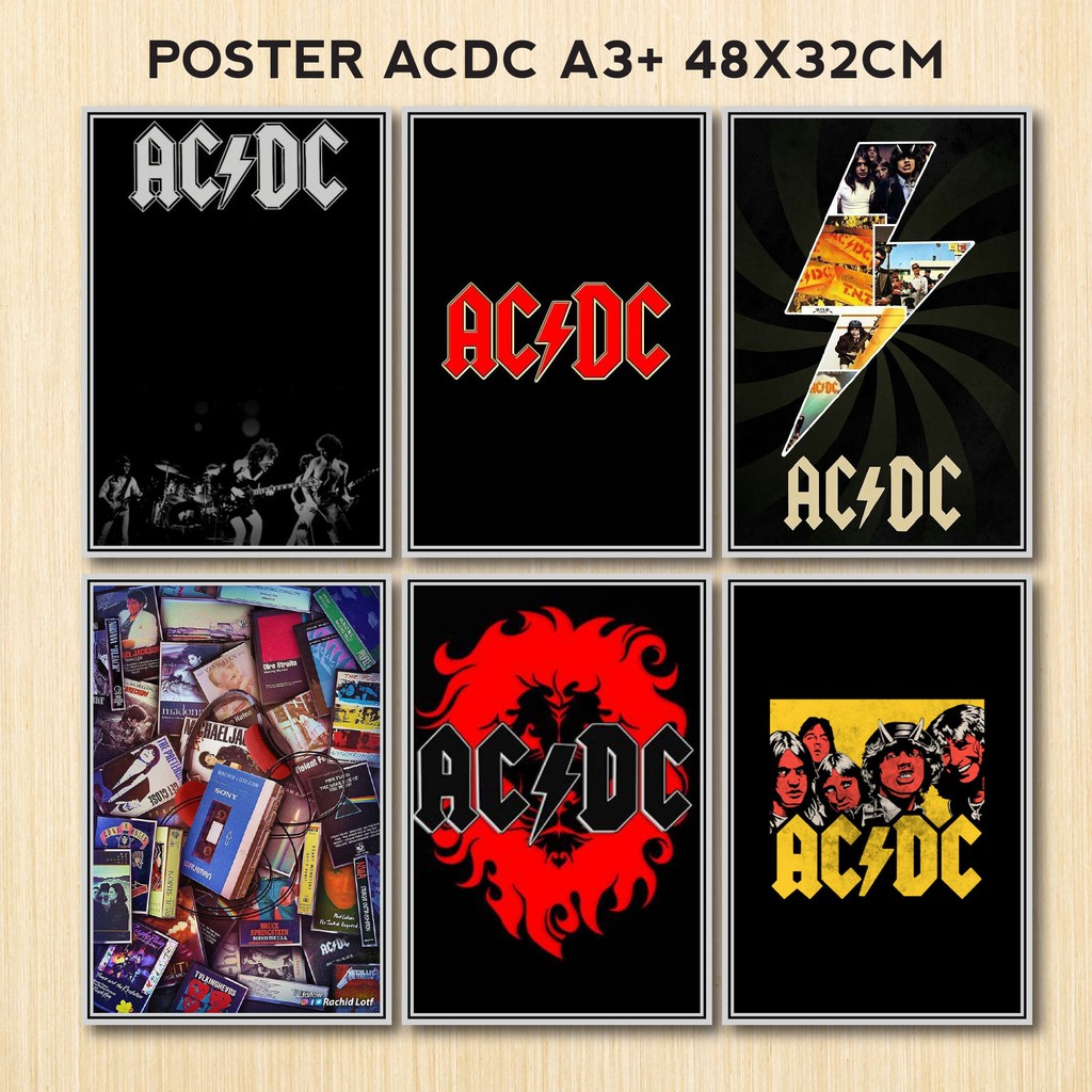 Poster Band ACDC A3+ 48x32CM