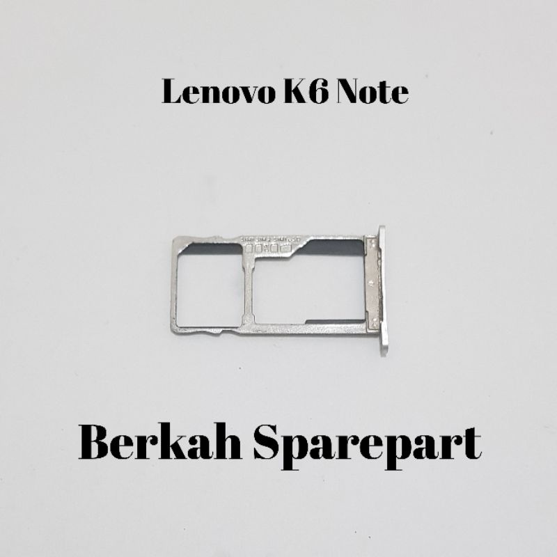 SIM TRAY SLOT SIM TEMPAT SIM CARD LENOVO K6 NOTE ORIGINAL