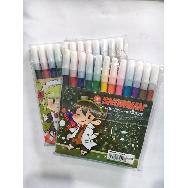 

Spidol SET SNOWMAN 12 Warna PW-12A / 6 warna PW-6A