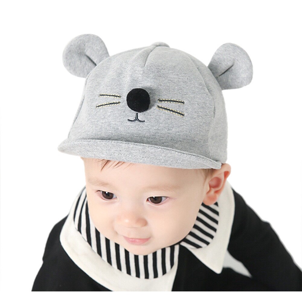Topi Baseball Bayi Laki Laki Perempuan 0 - 12 Bulan 6 Bulan Baru Lahir Topi Anak Bayi Karakter Kucing Lucu Murah Topi Bayi Cowok Cewek-3