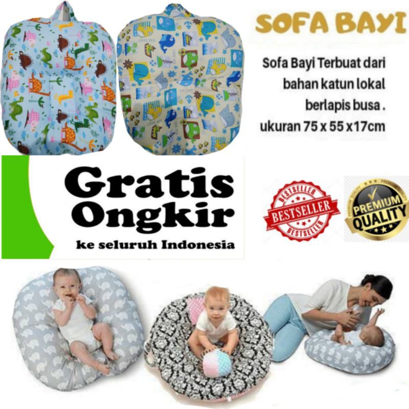 Sofa tidur bayi | kado bayi | tempat tidur bayi | alas tidur bayi| bantal gumoh bayi | sofa bayi