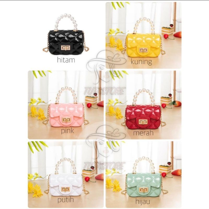 TAS IMPORT | TAS JELLY MINI | JELLY MUTIARA | JELLY MUTIARA MINI