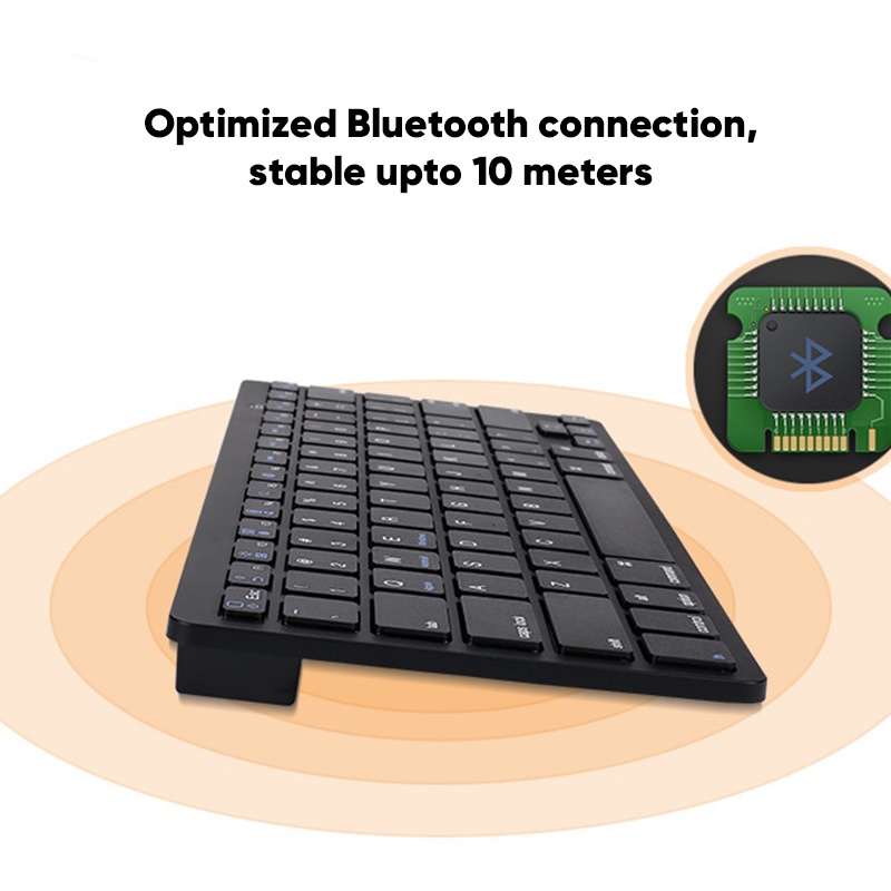 Bepop Keyboard Bluetooth Wireless Metal Body Untuk PC dan Pad