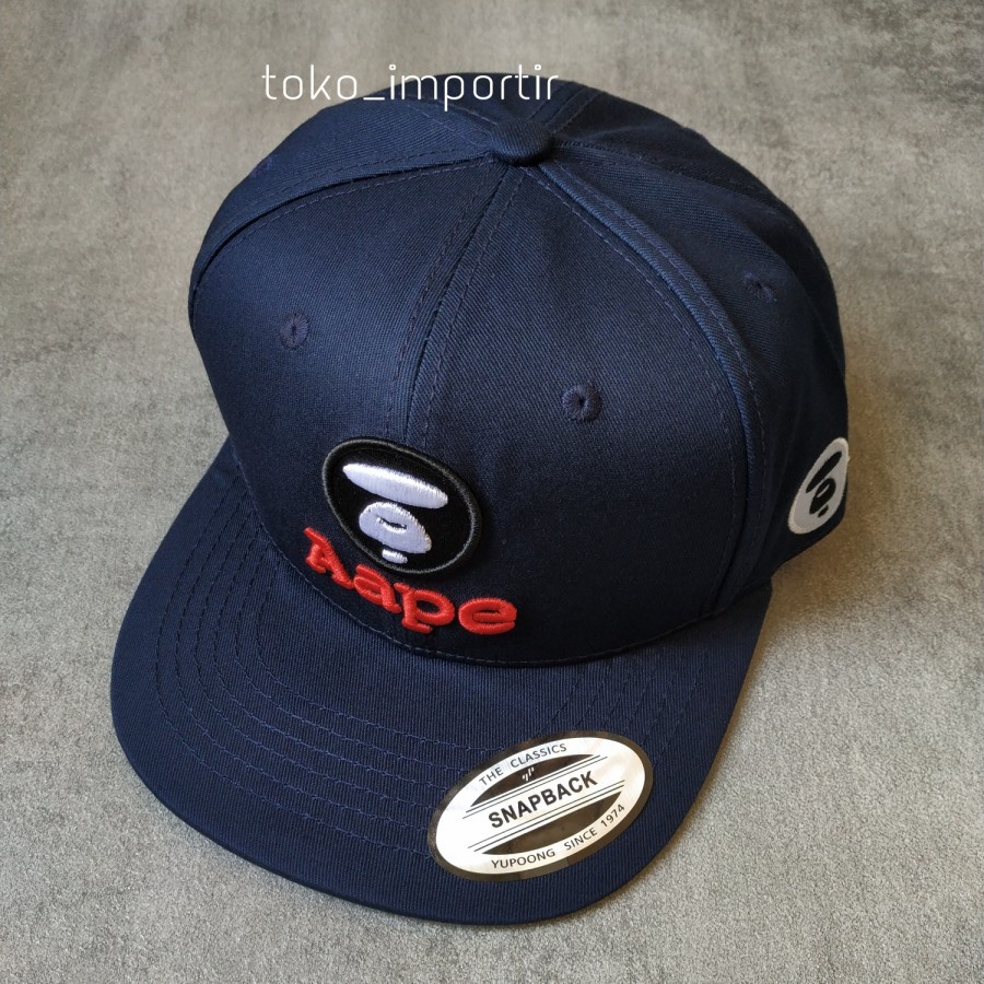 Topi snapback aape import pria topi bape by a bathing ape