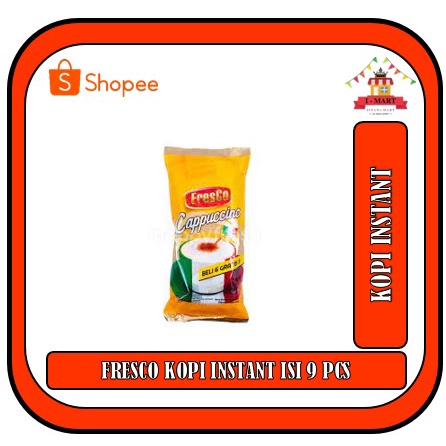 

FRESCO KOPI INSTANT KEMASAN SACHET ISI 9 SHEETS PCS CAPPUCCINO