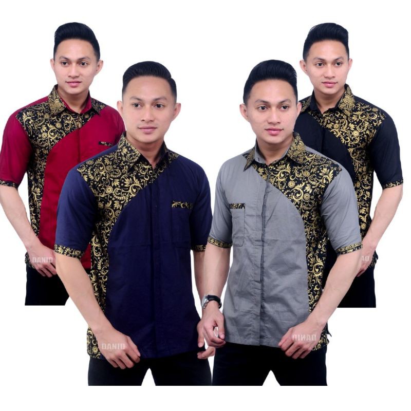 PROMO KEMEJA BATIK KOMBINASI TERMURAH KOKO BATIK TERLARIS GROSIR BATIK PEKALONGAN OZILA