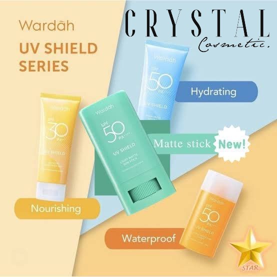 ❤ CRYSTAL ❤ WARDAH UV SHIELD ACTIVE PROTECTION SERIES (ESSENTIAL SUNSCREEEN GEL | LIGHT MATTE SUN STICK | ACTIVE PROTECTION SERUM | AQUA FRESH ESSENCE ) SPF 30 +++ / 50 PA+++ Sunscreen Sun Screen Tabir Surya Lotion Matahari