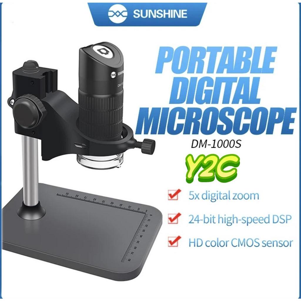 MIKROSKOP SUNSHINE DM1000S / DM-600S DIGITAL + MONITOR 600X ZOOM + MONITOR 4.3 INCH /  MICROSCOPE / ALAT SERVIS SERVICE