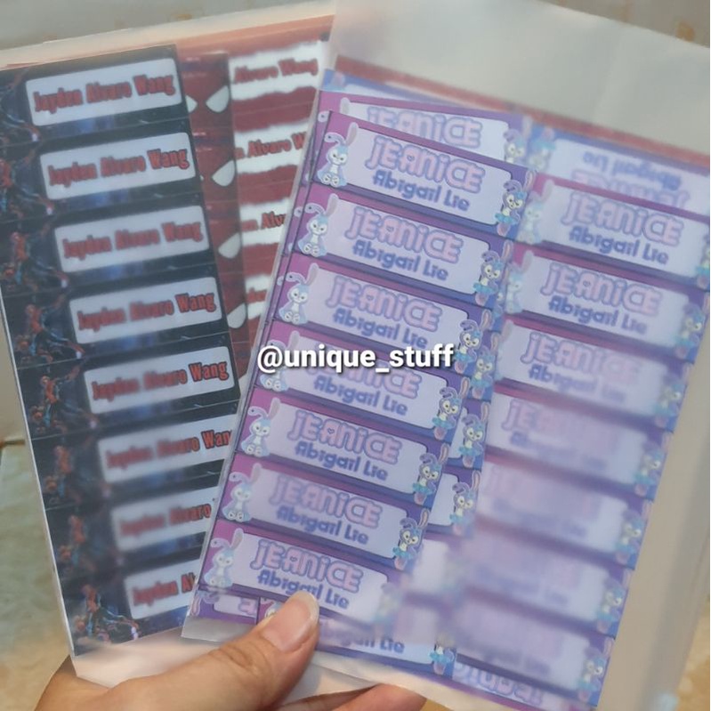 

Label/Stiker Nama 6x2cm Vinyl
