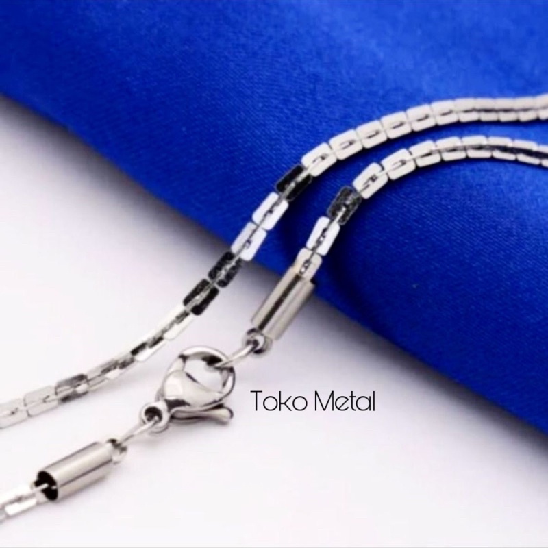 Kalung Titanium Model Belimbing Anti Karat Pria Dan Wanita[ Toko Metal ]