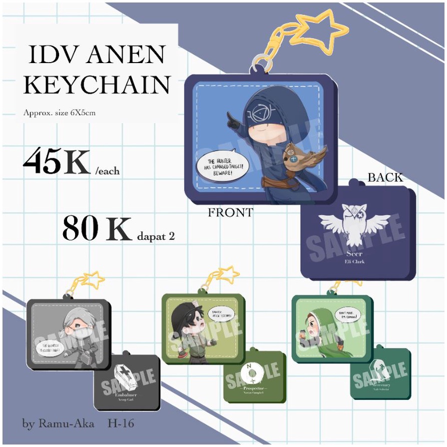 [Comivuro] Gantungan Kunci Identity V ANEN