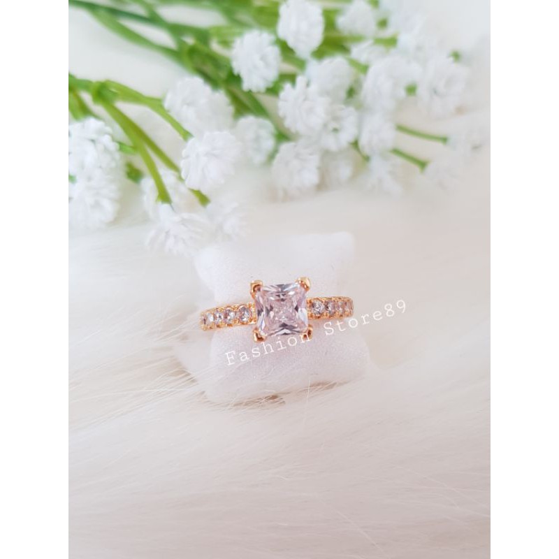 Cincin Xuping Full Permata emas putih dan gold xuping import bestseller