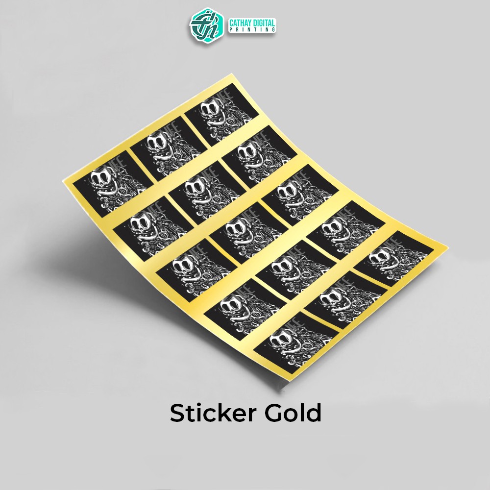 

Stiker Gold Print UV A3+