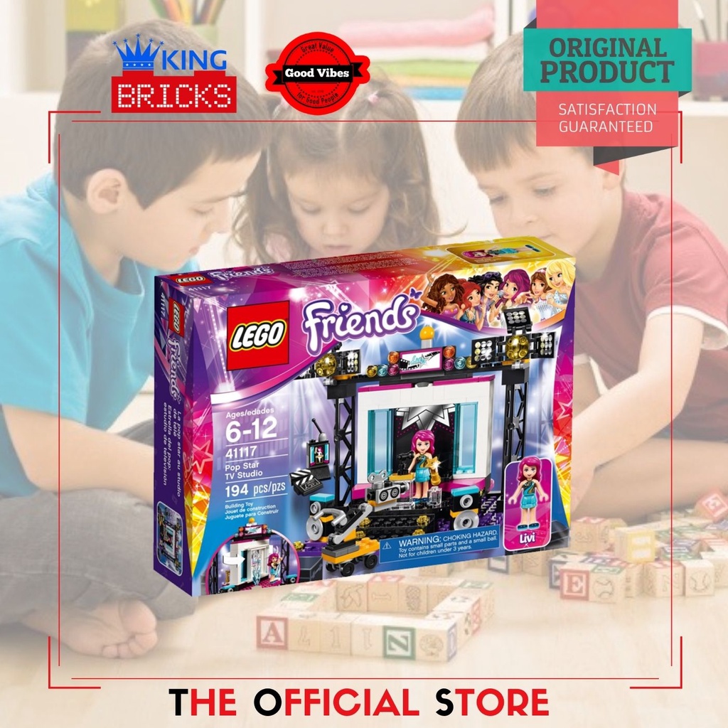 LEGO Original FRIENDS 41117 Pop Star TV Studio - Mainan Anak Perempuan Lego Cewek Lego Studio