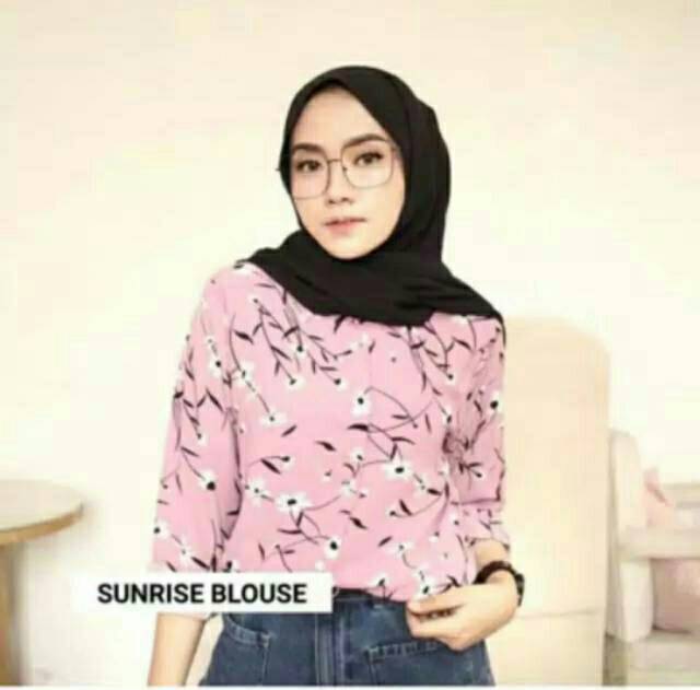 Kemeja sunrise monalisa blouse wanita