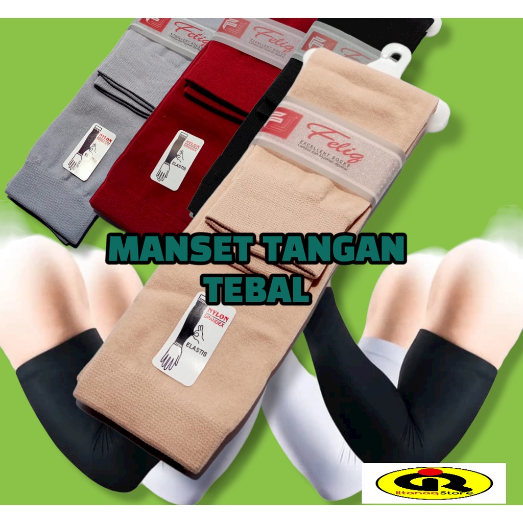 Manset Tangan Tebal Berkualitas/Manset Tangan Polos/Sarung Lengan Sport ( PREMIUM ) SERI 02