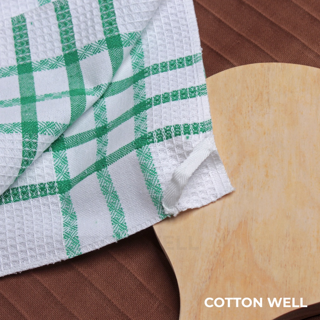 Serbet Isi 12 pcs Kain Lap Dapur isi Serbet Jumbo 61cm x 62cm Lap Gantung Lap Piring Jumbo Cotton Well Tebal Serap Air