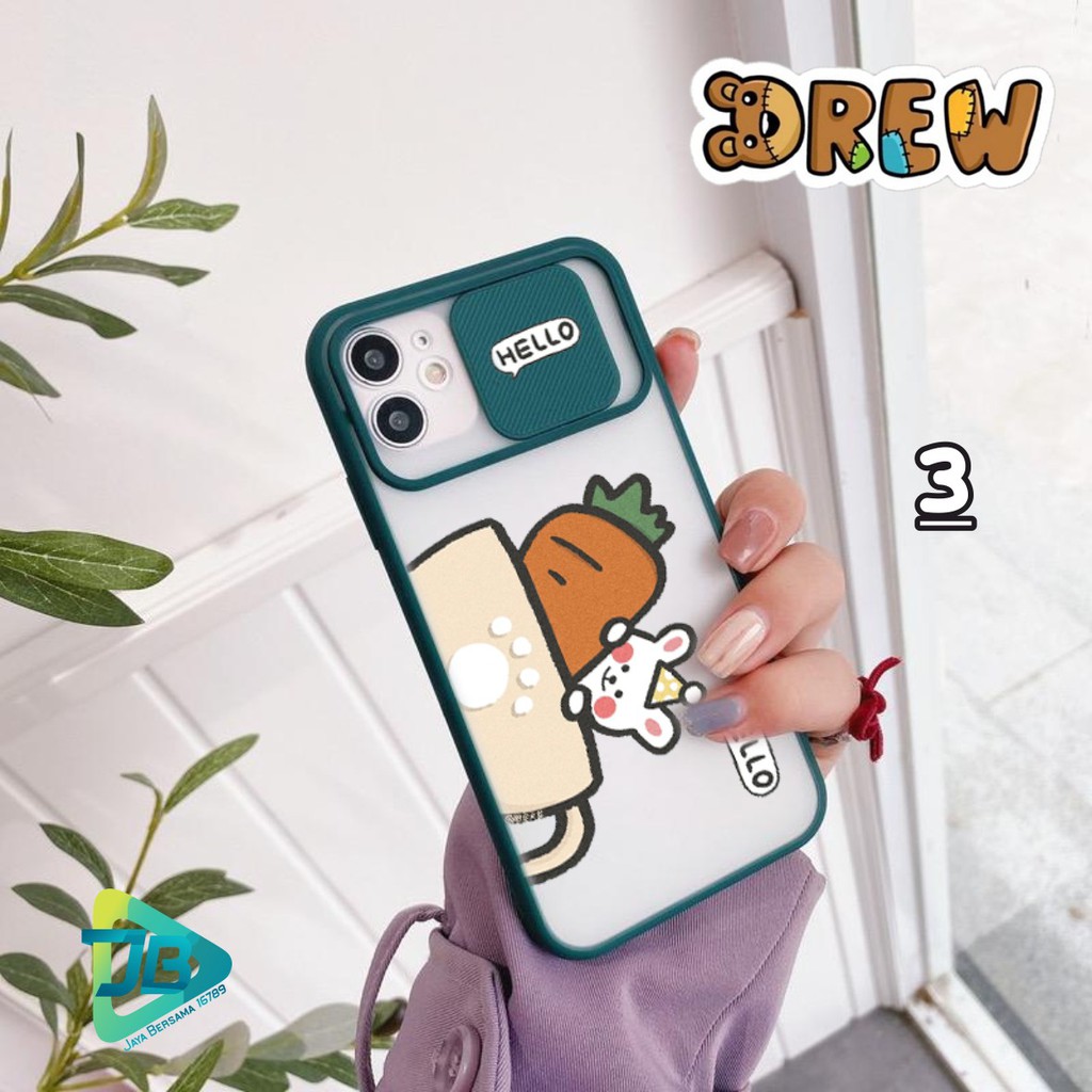 SOFTCASE SLIDE KAMERA DREW OPPO VIVO SAMSUNG XIAOMI REALME IPHONE ALL TYPE JB4773