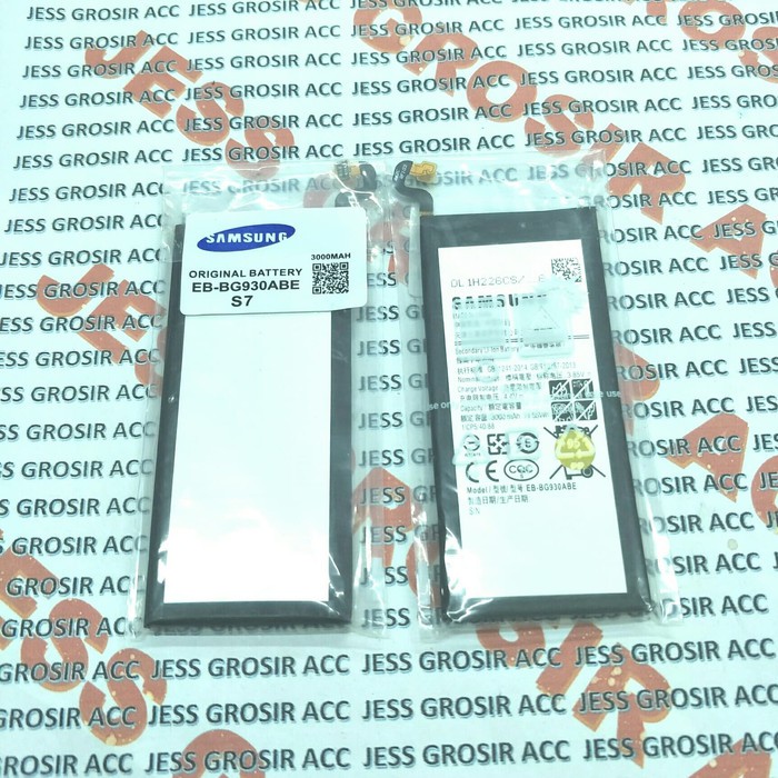 Battery Batre Baterai Samsung Galaxy S7 G930 BG930ABE EB-BG930ABE S7 Flat