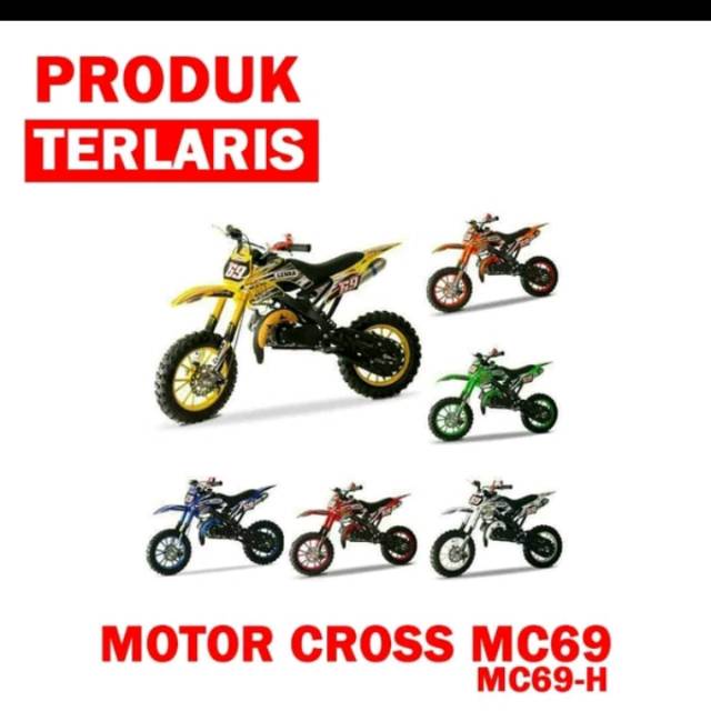 motor trail anak mini cross Lenka 69 mainan anak motor 49cc