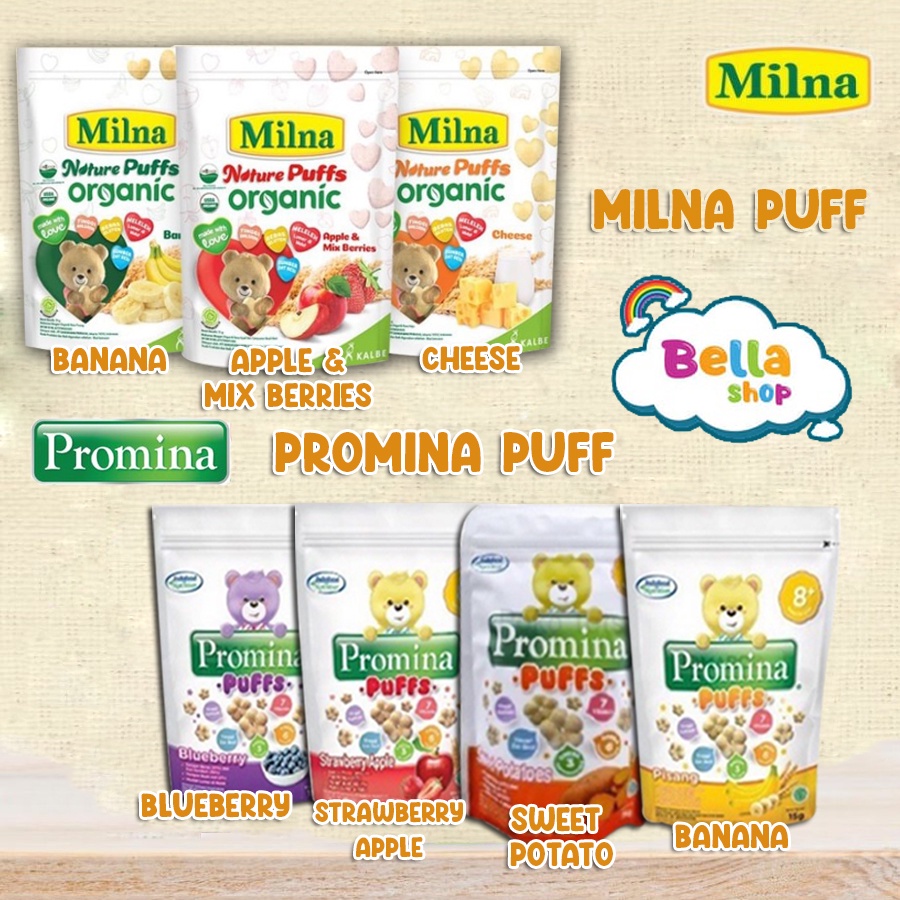 MILNA PUFF / PROMINA PUFF / CEMILAN BAYI / SNACK BAYI / BELLASHOPJKT