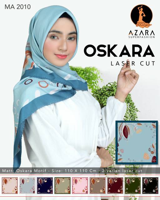 Grosir Hijab Segiempat Laser Motif Lc / Jilbab Segiempat Motif Azara Laser Cut Oskara Maxmara Sakura-6