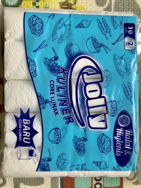 tisu gulung jolly kuliner embos core lunak isi 10 pcs-2