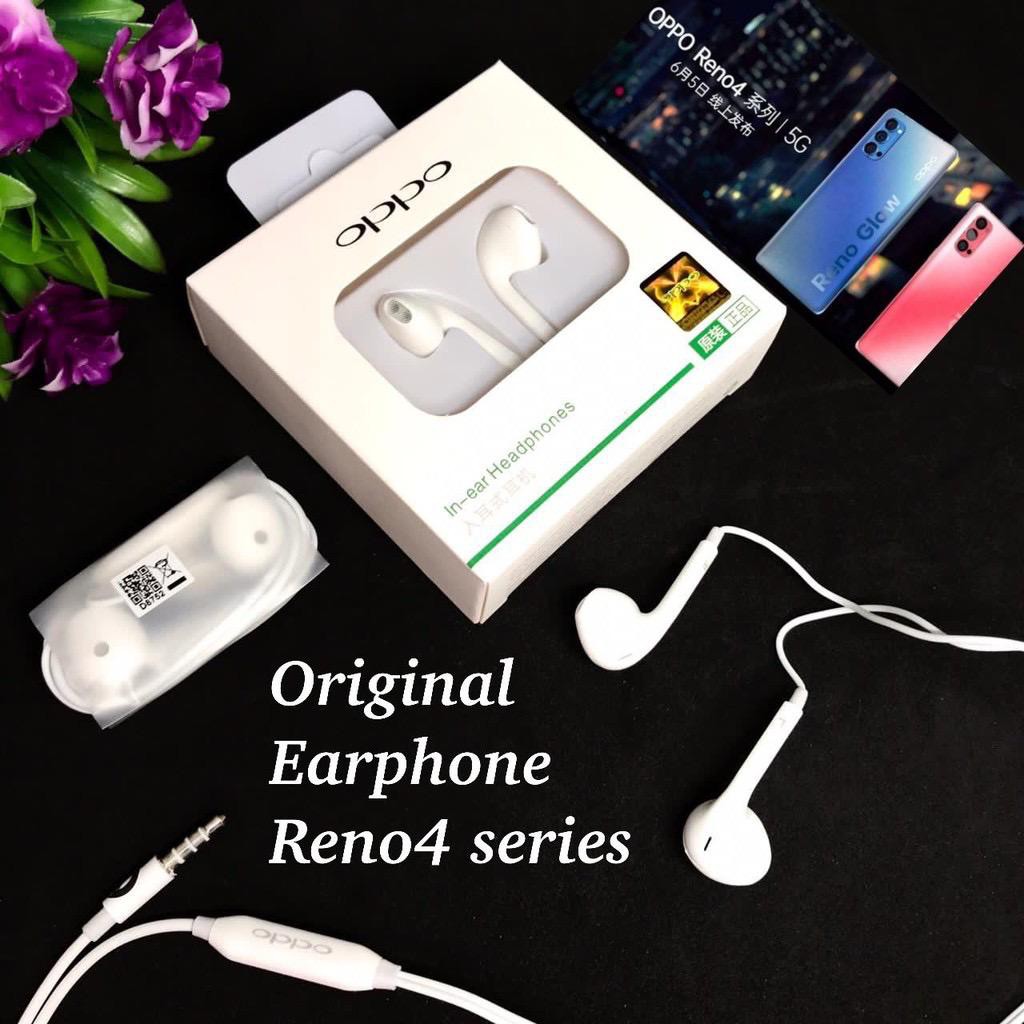 new~Headset Earphone Oppo Reno 4 Reno 4 Pro Original 100% Super Bass