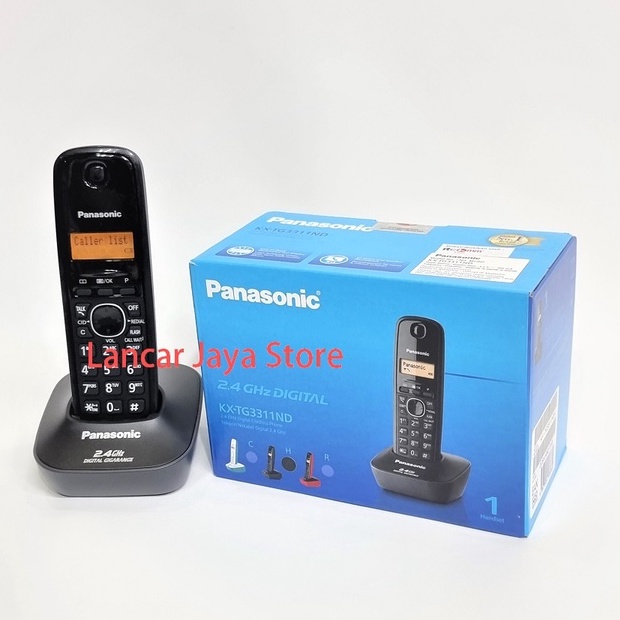 Panasonic Cordless Phone KX-TG3311 Telepon Wireless Panasonic KX-TG3311 - Black