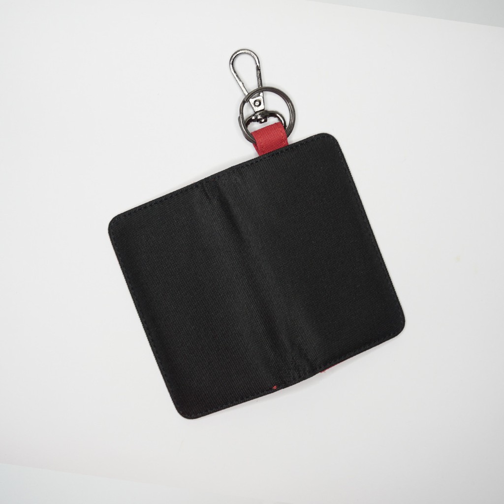 Dompet Lipat STNK Mobil Motor Gantungan Kunci Hitam Merah - UGDK0006