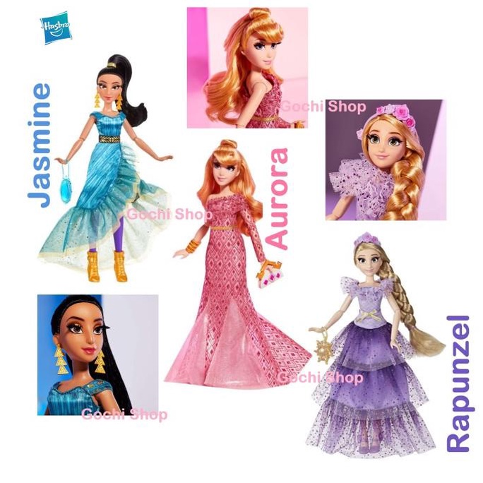 Disney Princess Style Series Jasmine Aurora Rapunzel Fashion Doll