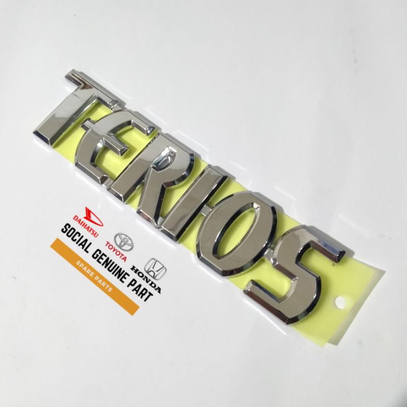 Logo emblem bagasi Terios original