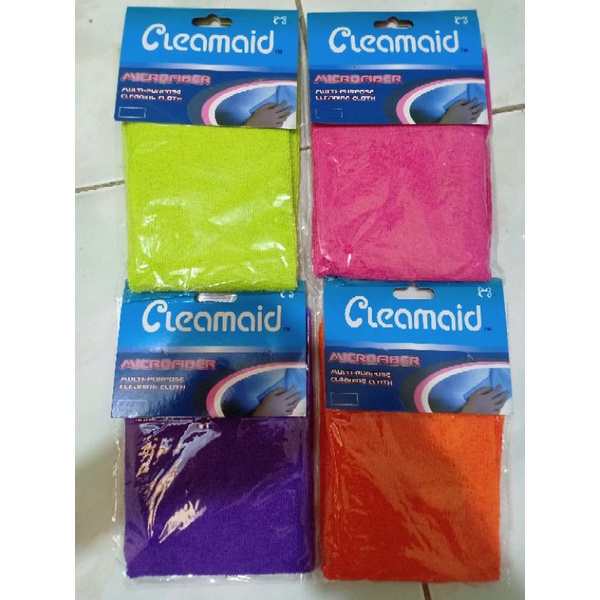 Kain Lap Serbaguna Kain Lap Cleamaid Microfiber Ukuran 39 x 38