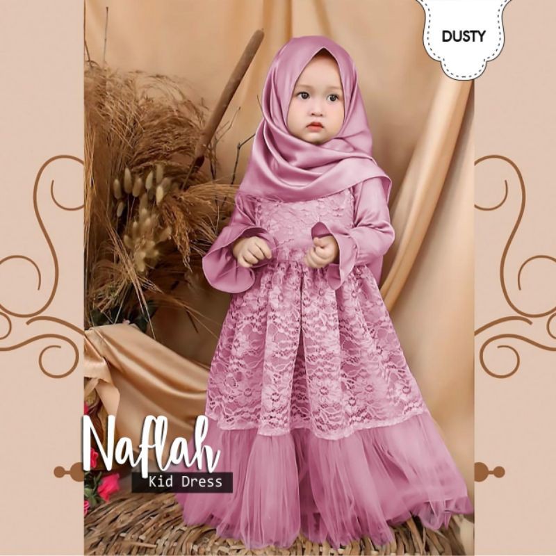 Baju Gamis Anak perempuan Umur 3 4 5 6 Tahun Baju Gamis Anak Perempuan  Murah Import Naflah