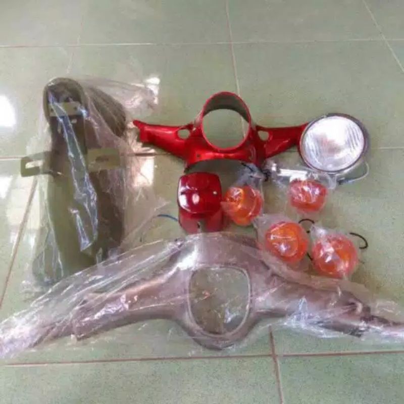 Paket Kepala C70 C50 Pispot Set Stang Stir C70 Batok Bawah C70 Lampu Depan C70 Sen Depan Belakang C7