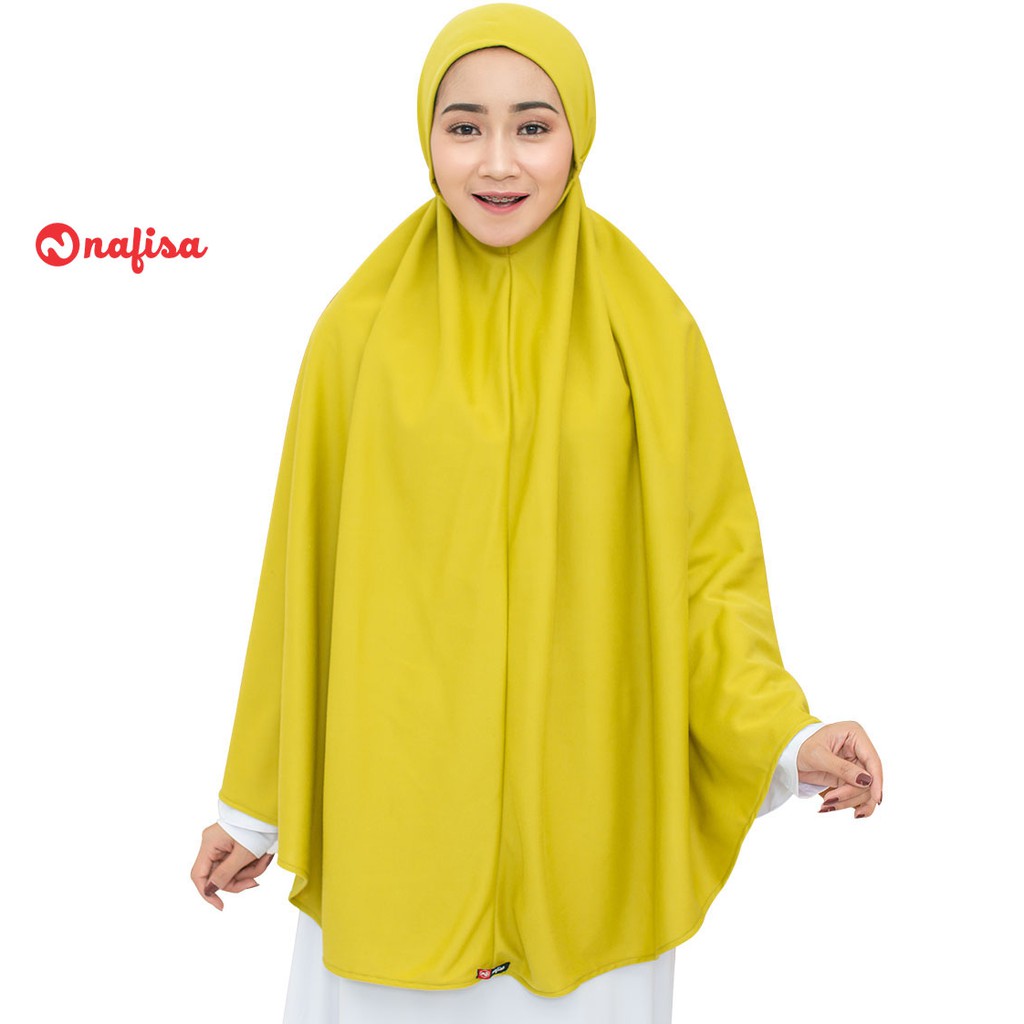 Jilbab Instan Kaos Antem Nafisa Hijab AT HOME SUPER JUMBO | Hijab Instan Tali Khimar Tanpa Pad