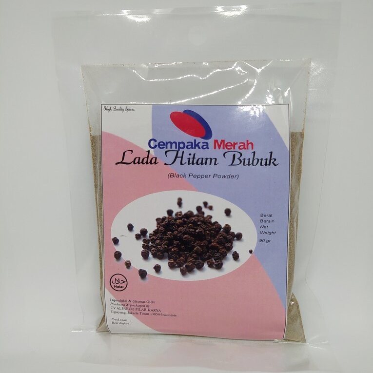 

Lada Hitam Bubuk/Black Pepper Powder 90gr Pure Asli 100%