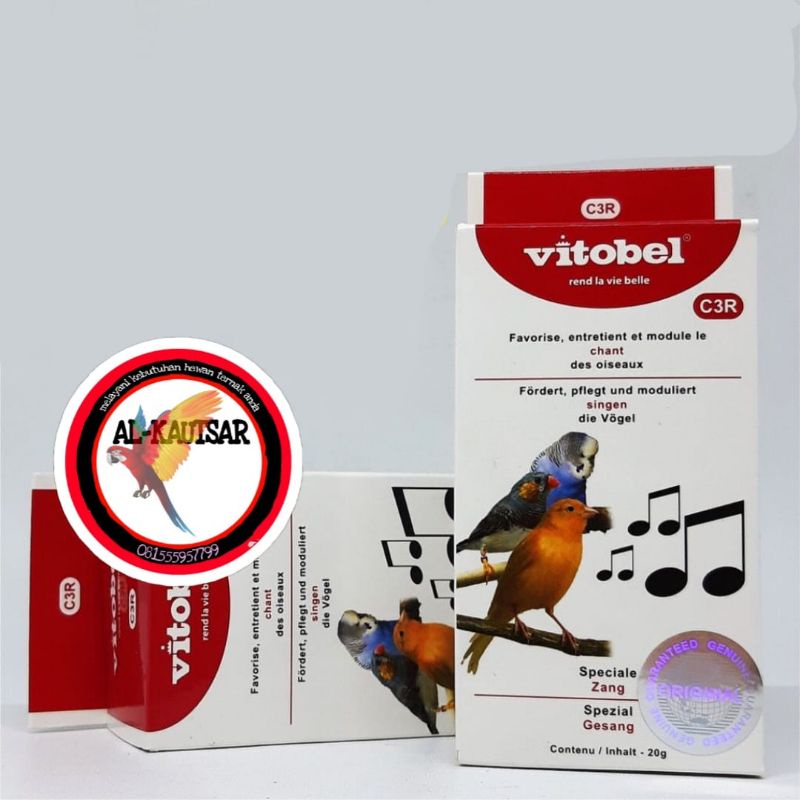 C3R Vitobel Vitamin Burung Meningkatkan Rajin Bunyi Stamina penggacor burung