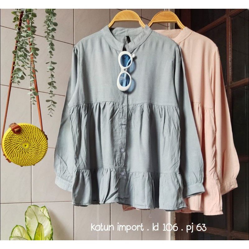 Atasan Rayon twill import