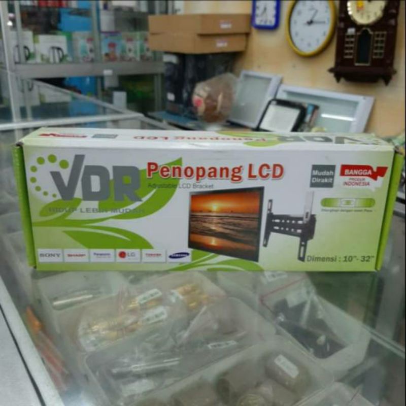 (Termurah) Braket tv 10" - 32" 32inchi merk vdr buat tv Polytron Sony Sharp LG panasonic samsung dll