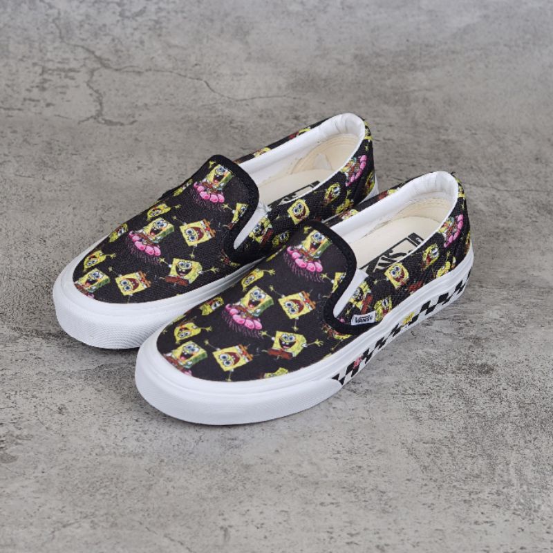 Vans Slip On Spongebob Jelly Fish Black Yellow