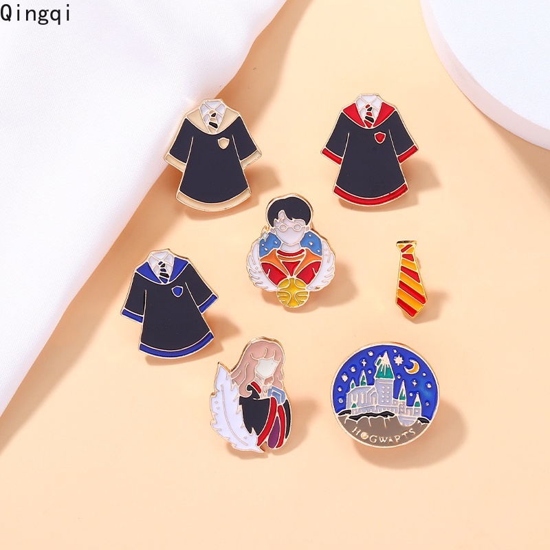 Bros Pin Enamel Desain Kartun Penyihir Harry Potter Untuk Anak