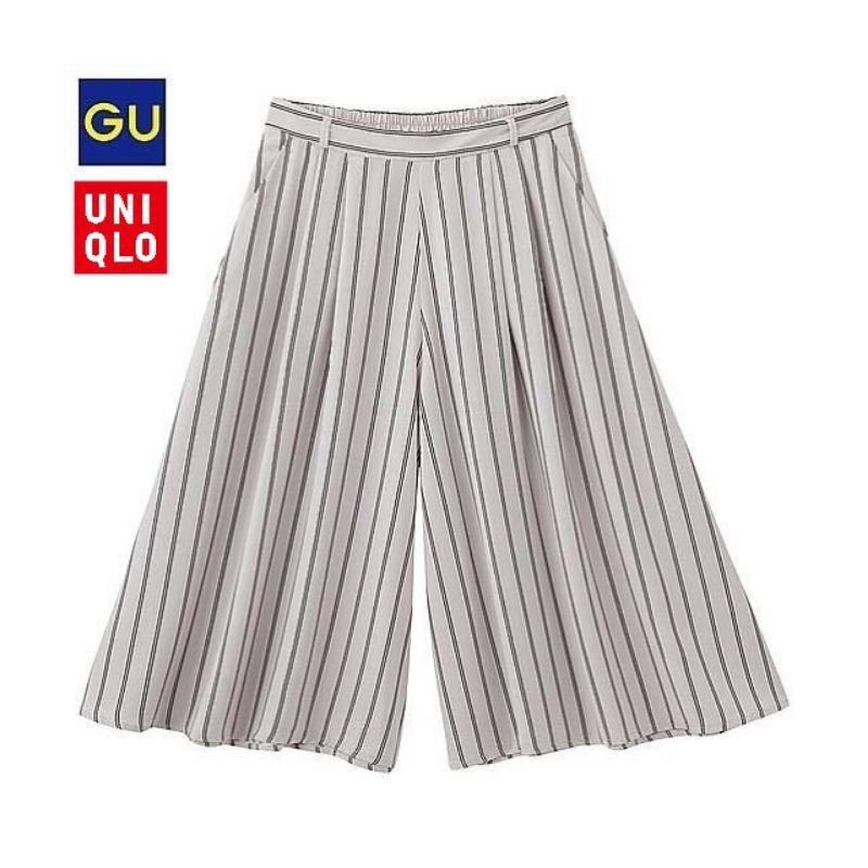 GU By UNIQLO Kulot Wanita Pendek Gaucho Pants Wanita